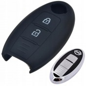 Silikonový obal, púzdro kľúča pre Nissan Note čierny a