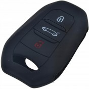 Silikonový obal, puzdro kľúča pre Peugeot 308 čierny
