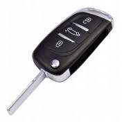 Obal kľúča, holokľúč Peugeot RCZ, trojtlačítkový 09-16  a