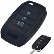 Silikonový obal, púzdro kľúča Kia Picanto čierny 4-tlačidla a