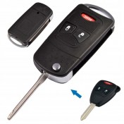 Obal kľúča, holokľúč pre Chrysler Sebring, 3-tlačidla Hrot: CY24 a
