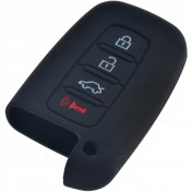 Silikonový obal, púzdro kľúča pre Kia Picanto 4-tlačidla čierny