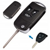 Obal kľúča, holokľúč pre Chrysler Sebring, trojtlačítkový Hrot: CY24 a