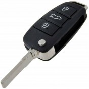 Obal kľúča, holokľúč pre Audi, 3-tlačítkový, čierny s elektronikou 04-12