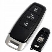 Obal kľúča, holokľúč pre Audi, 3-tlačítkový, čierny