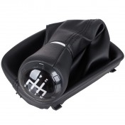 Radiaca páka s manžetou a rámčekom Audi A3 8L, 5 stupňová, ekokoža, 12mm