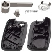 Obal kľúča, holokľúč trojtlačítkový Fiat 00144 e