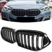 Predná maska chladiča čierna lesklá, dvojité rebrá, BMW rad 2 F44 19-24 c