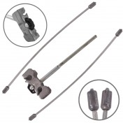 Regulátor lanka ručnej brzdy + 2x lanko Nissan Primastar od 2001