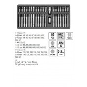 Sada bitov YATO, HEX, SPLINE, TORX, 40ks c